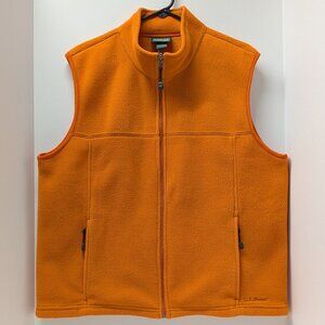 L.L. Bean Orange Polartec® Thermal Pro® Advanced Fleece Vest
